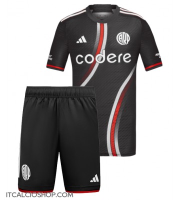 River Plate Terza Maglia Bambino 2024-25 Manica Corta (+ Pantaloni corti)